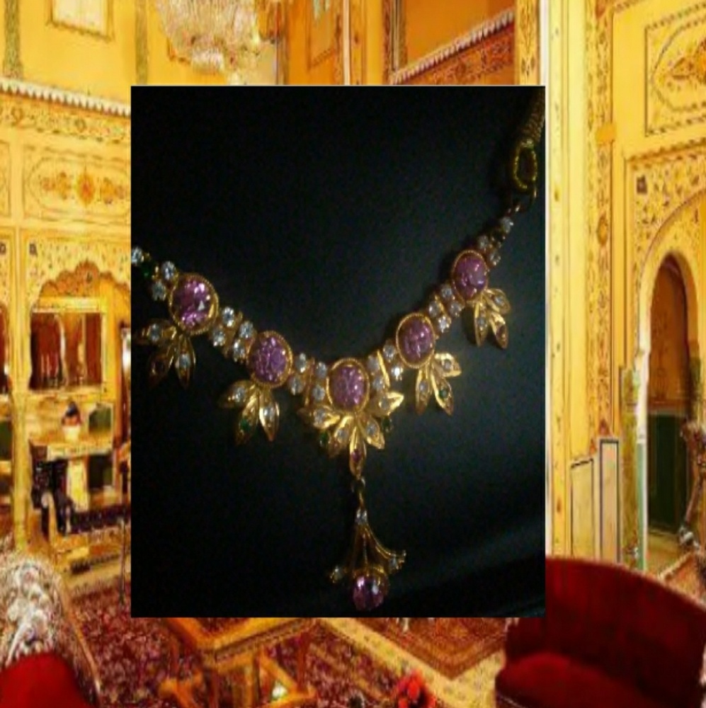 22k gold plated over silver unique necklace!
